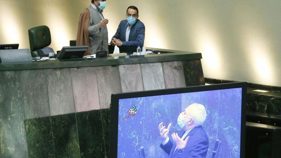 جلسه علنی مجلس با حضور ظریف