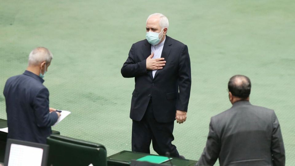 جلسه علنی مجلس با حضور ظریف