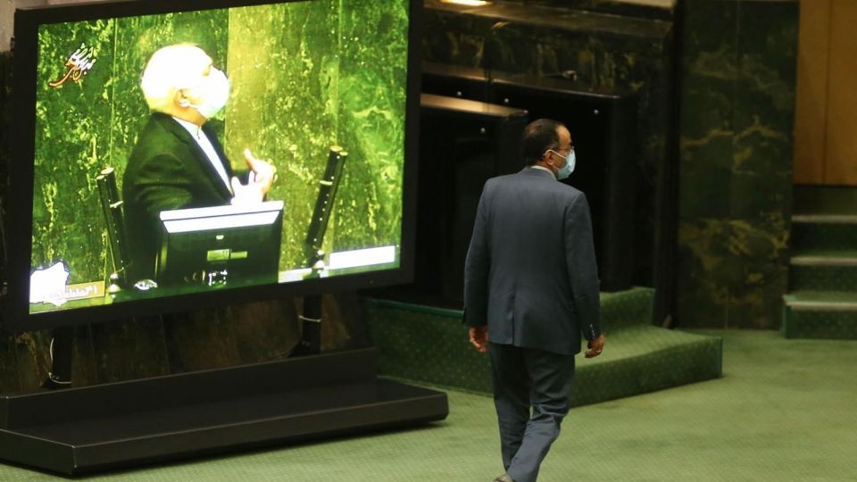 جلسه علنی مجلس با حضور ظریف