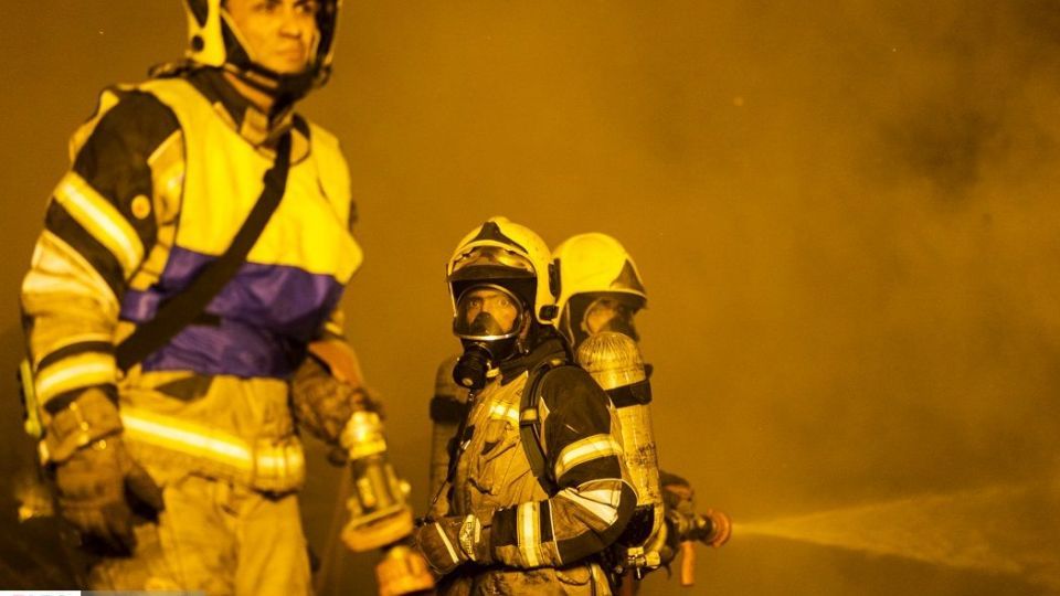 آتش سوزی در بازار تهران