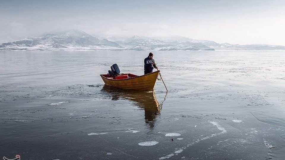 طبیعت زمستانی دریاچه ارومیه