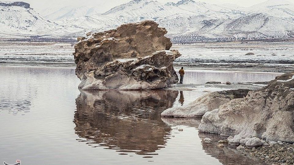 طبیعت زمستانی دریاچه ارومیه