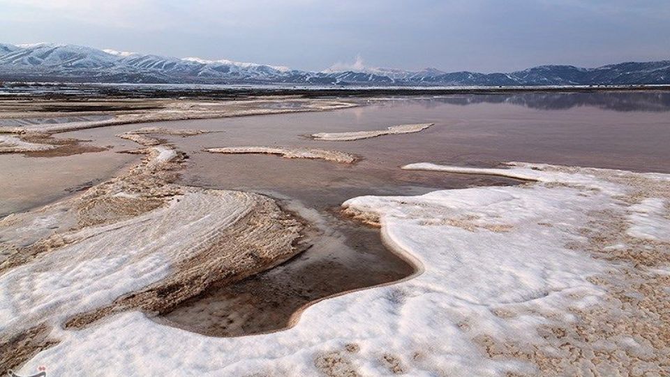 طبیعت زمستانی دریاچه ارومیه