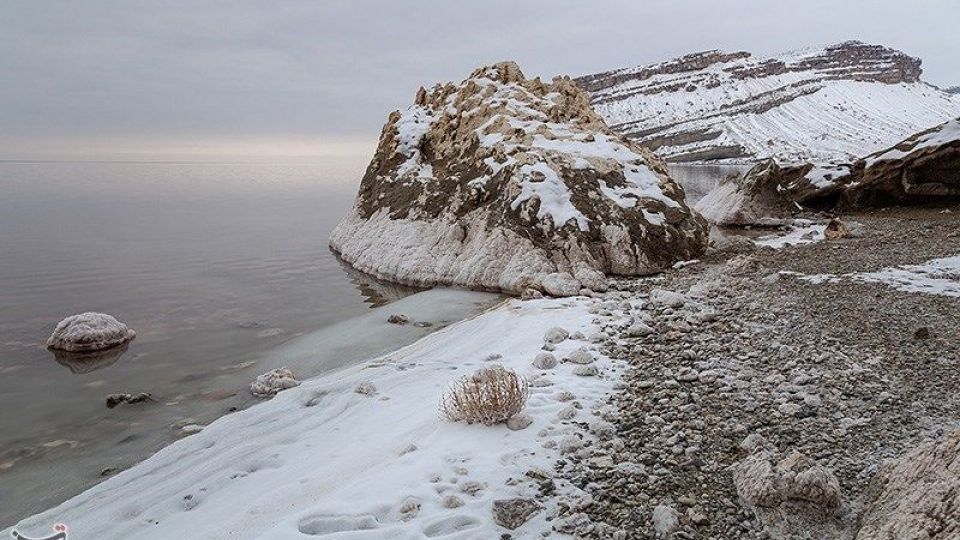 طبیعت زمستانی دریاچه ارومیه