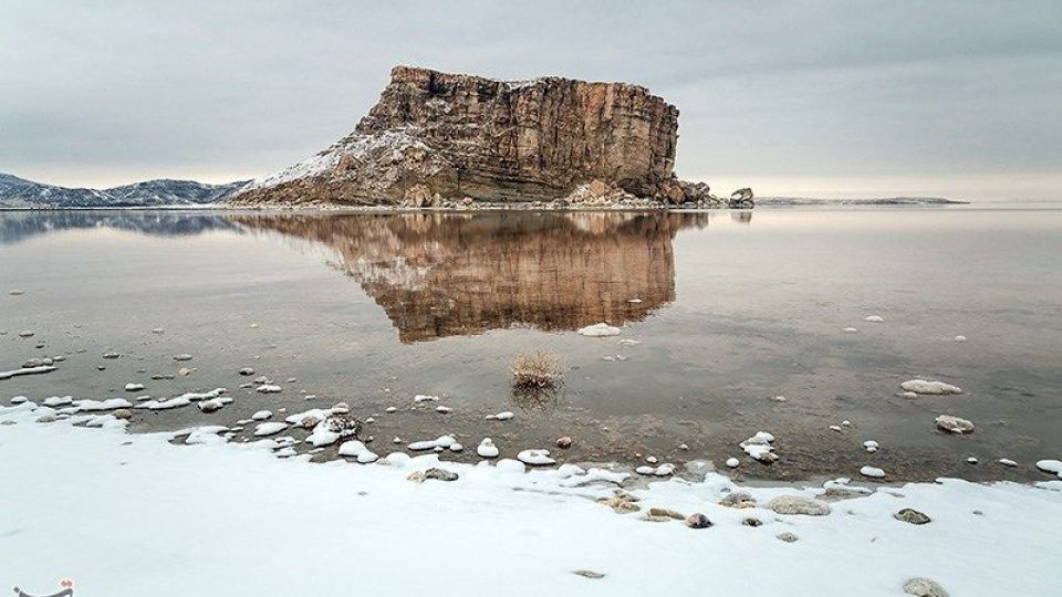 طبیعت زمستانی دریاچه ارومیه