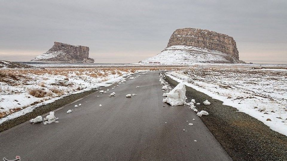 طبیعت زمستانی دریاچه ارومیه