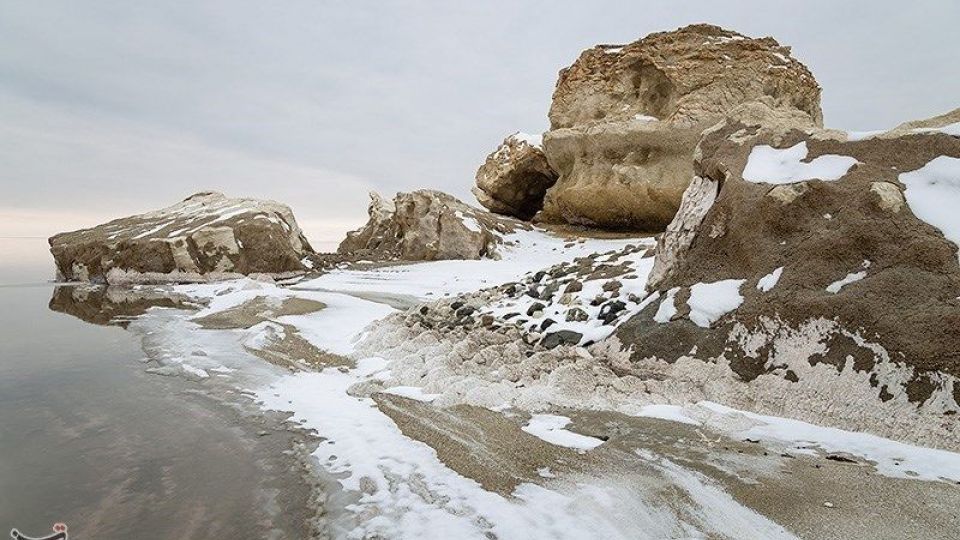 طبیعت زمستانی دریاچه ارومیه