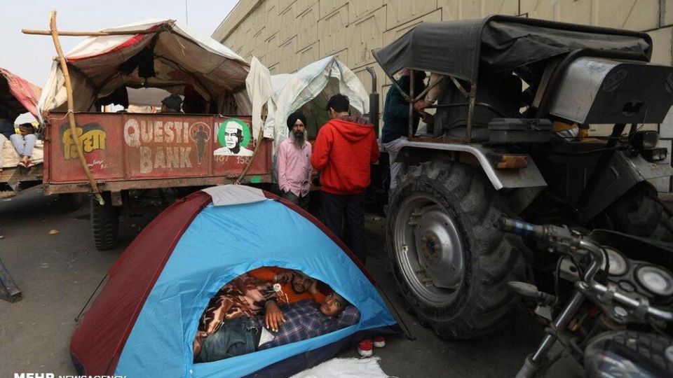 اعتراضات گسترده کشاورزان هندی در روز جمهوری