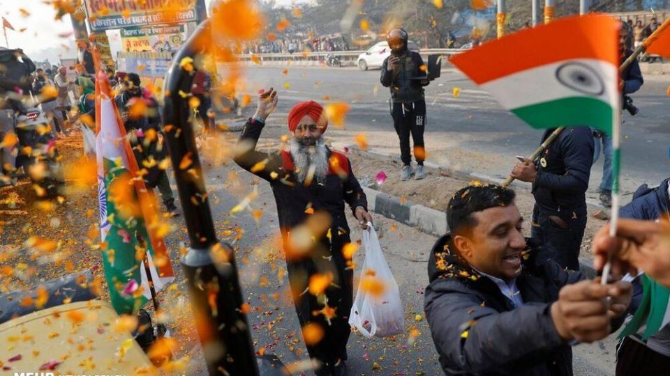 اعتراضات گسترده کشاورزان هندی در روز جمهوری