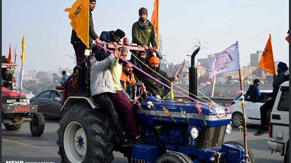 اعتراضات گسترده کشاورزان هندی در روز جمهوری