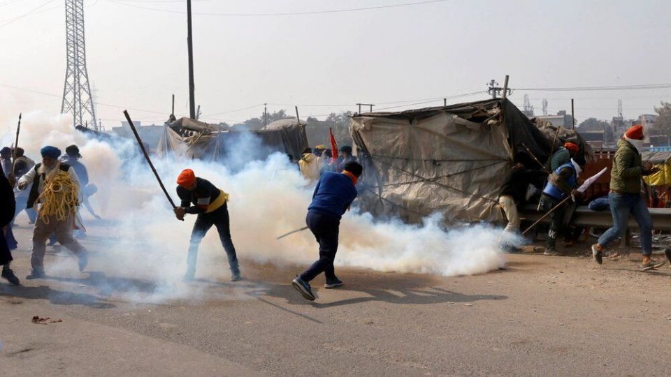 اعتراضات گسترده کشاورزان هندی در روز جمهوری