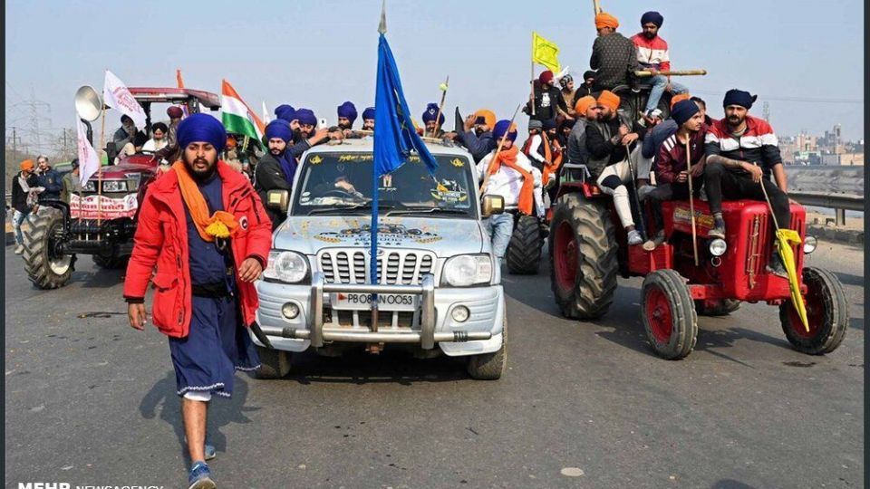 اعتراضات گسترده کشاورزان هندی در روز جمهوری