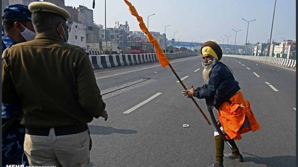 اعتراضات گسترده کشاورزان هندی در روز جمهوری