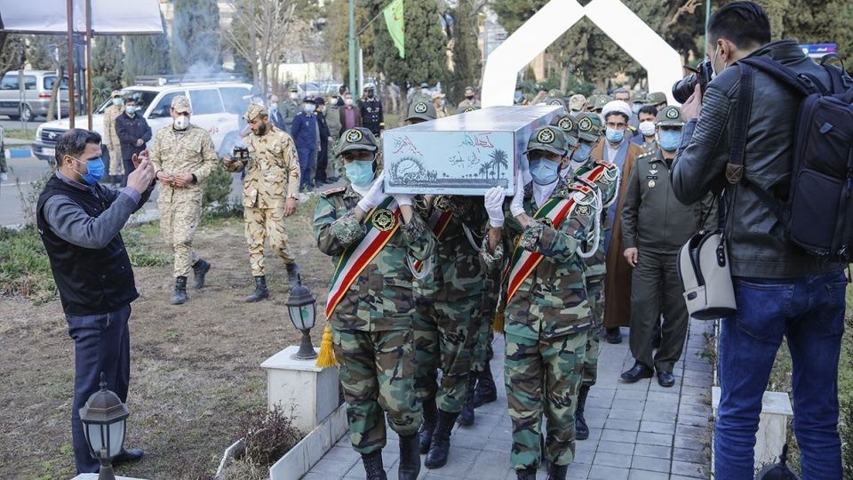 وداع با پیکر شهید گمنام - دانشگاه علوم پزشکی ارتش