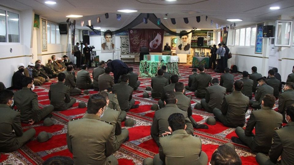 وداع با پیکر شهید گمنام - دانشگاه علوم پزشکی ارتش