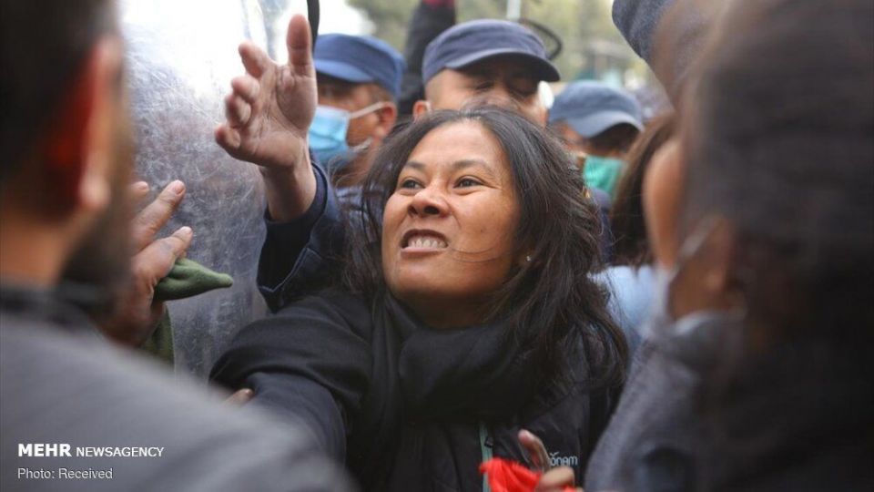 درگیری پلیس نپال با معترضان