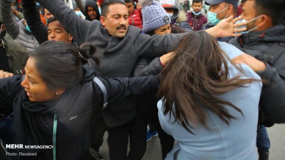 درگیری پلیس نپال با معترضان