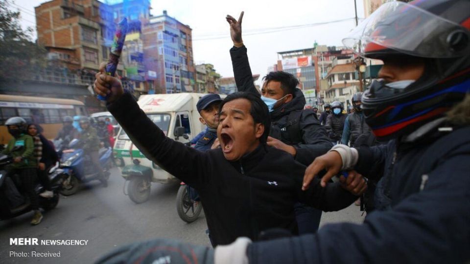 درگیری پلیس نپال با معترضان