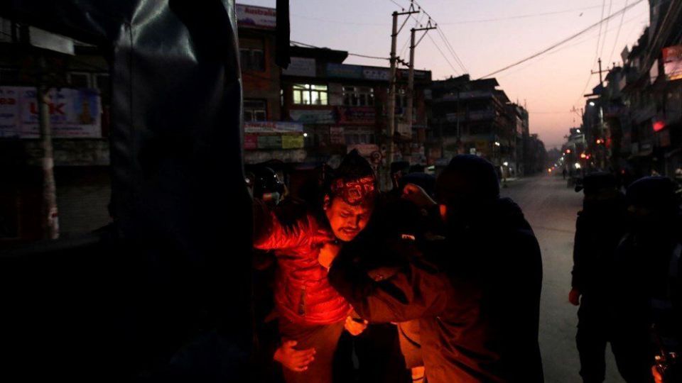 درگیری پلیس نپال با معترضان