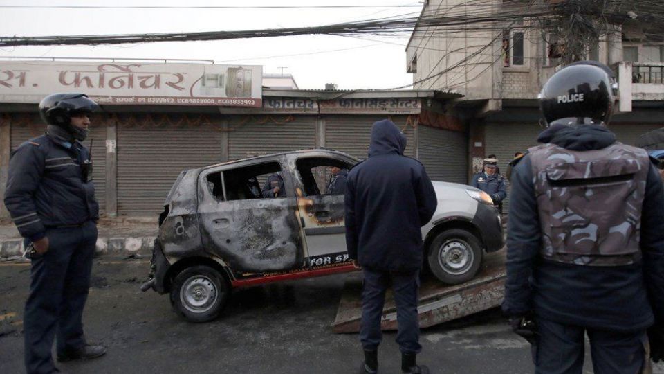 درگیری پلیس نپال با معترضان
