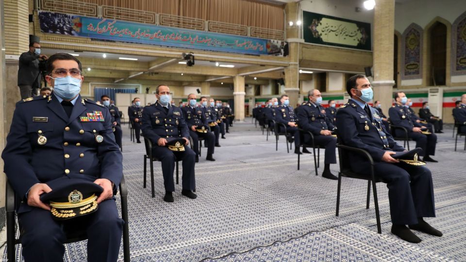 دیدار رهبر انقلاب با فرماندهان نیروی هوایی و پدافند هوایی ارتش