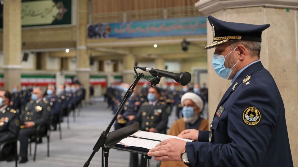 دیدار رهبر انقلاب با فرماندهان نیروی هوایی و پدافند هوایی ارتش