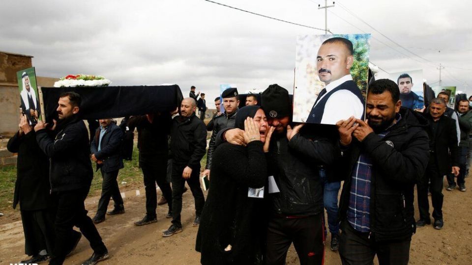 خاکسپاری پیکر قربانیان ایزدی داعش در عراق