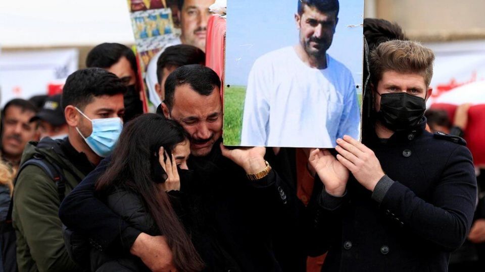 خاکسپاری پیکر قربانیان ایزدی داعش در عراق