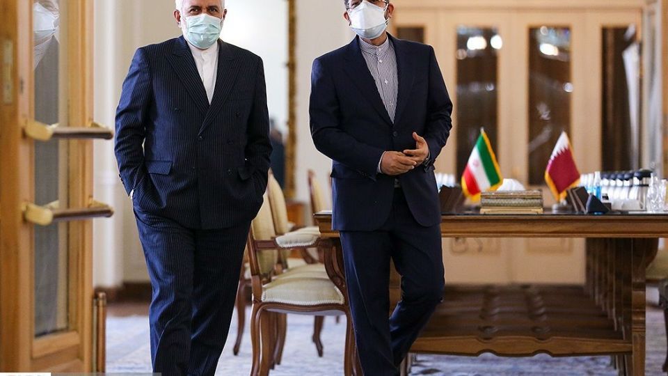 دیدار وزیر امور خارجه قطر با ظریف