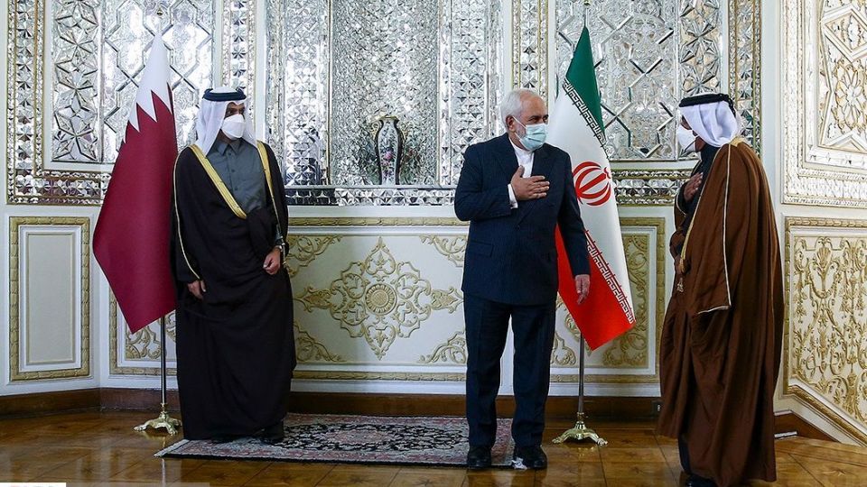 دیدار وزیر امور خارجه قطر با ظریف