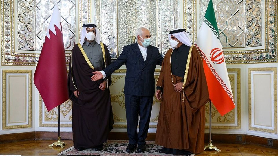 دیدار وزیر امور خارجه قطر با ظریف