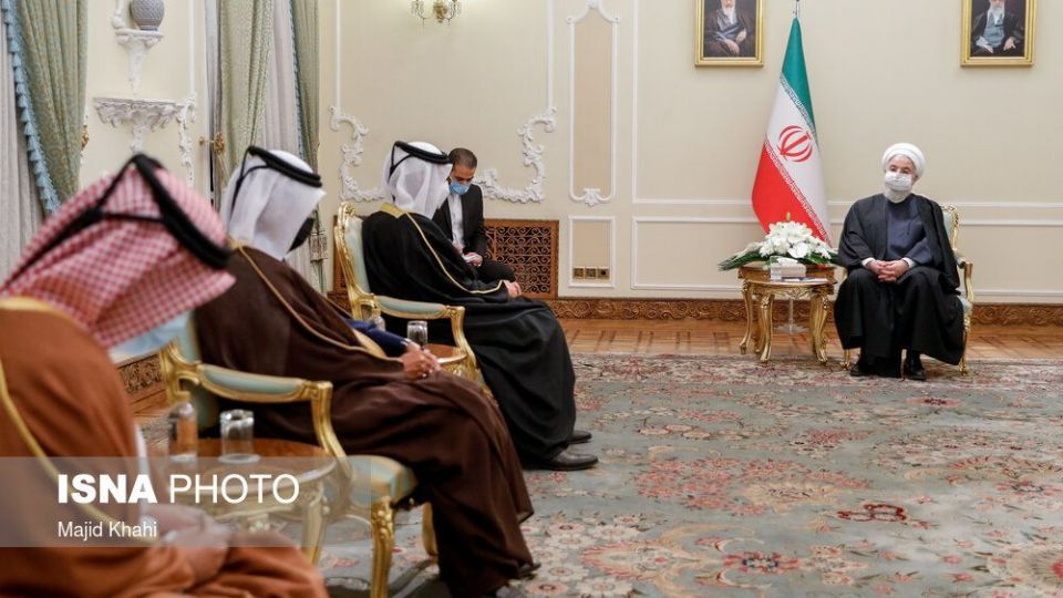 دیدار وزیر خارجه قطر با رئیس جمهور