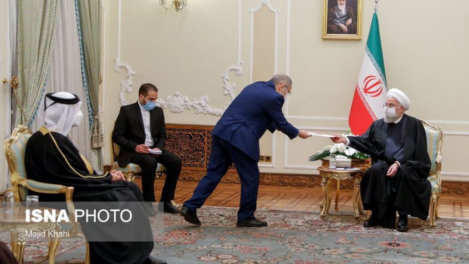 دیدار وزیر خارجه قطر با رئیس جمهور
