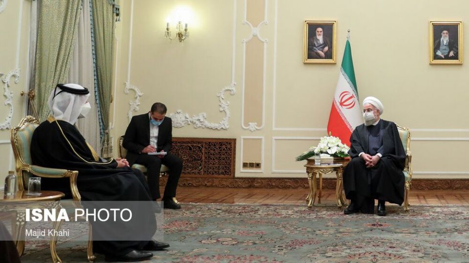 دیدار وزیر خارجه قطر با رئیس جمهور