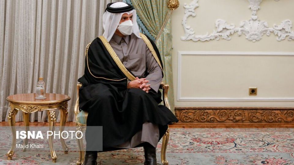 دیدار وزیر خارجه قطر با رئیس جمهور