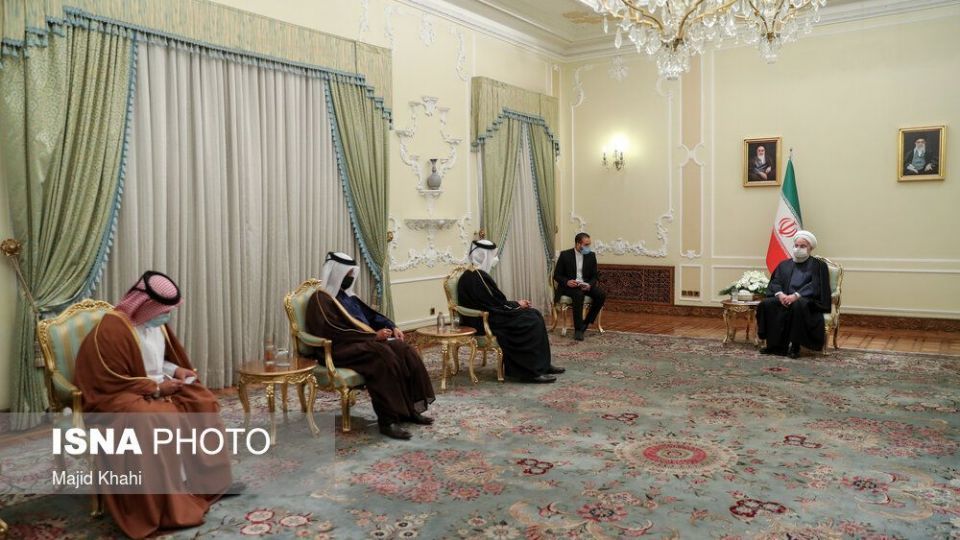 دیدار وزیر خارجه قطر با رئیس جمهور