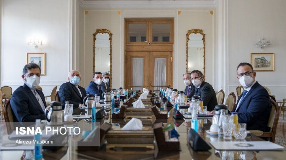 دیدار دبیر کل آژانس بین‌المللی انرژی اتمی با محمدجواد ظریف