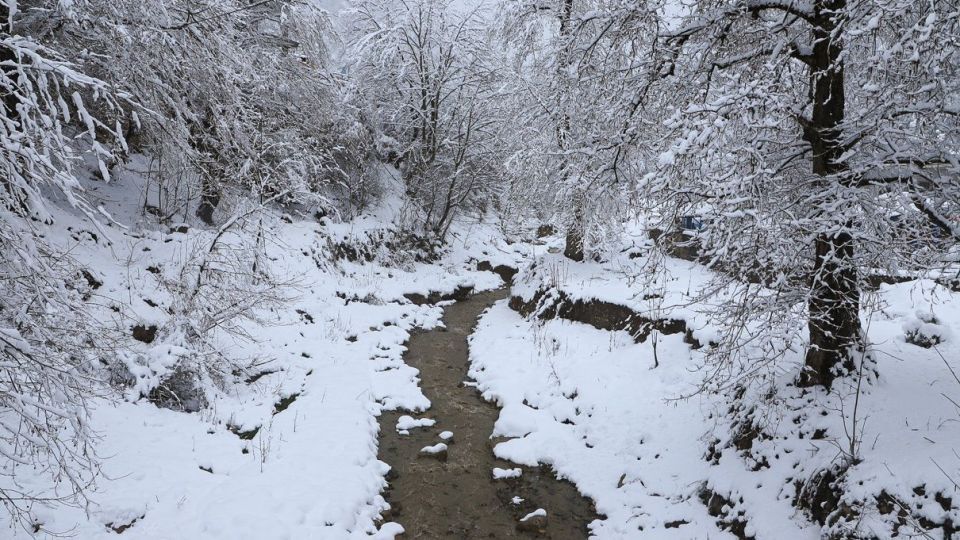 بارش برف در آخرین روز‌های زمستان - گلستان