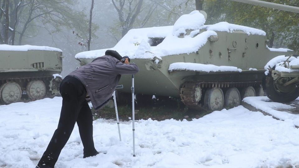 بارش برف در آخرین روز‌های زمستان - گلستان