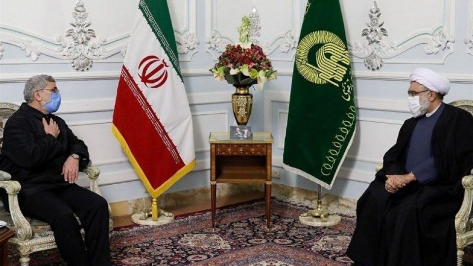 دیدار سردار قاآنی با تولیت آستان قدس + جزئیات