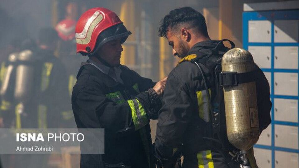 مهار آتش سوزی در ایستگاه متروی قیطریه