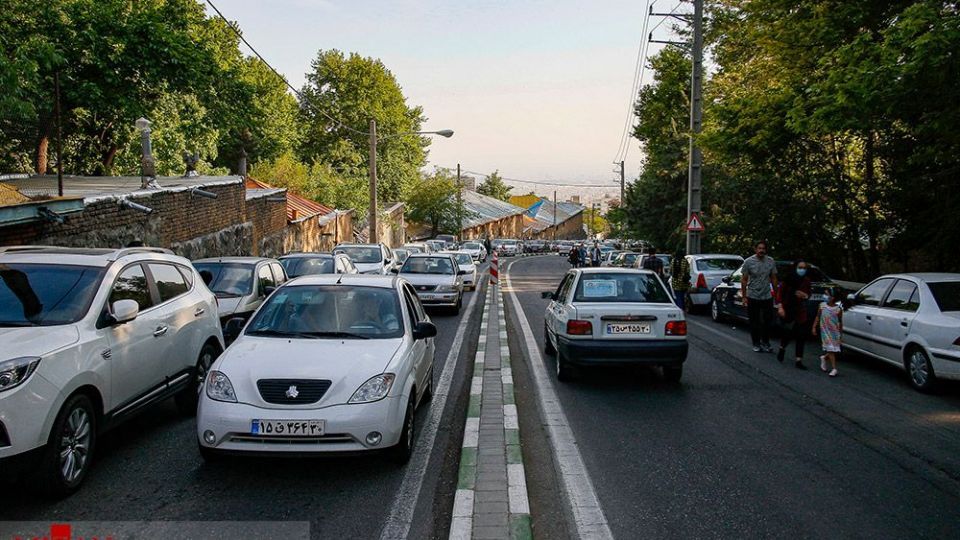 شلوغی پارک جمشیدیه در پیک چهارم کرونا