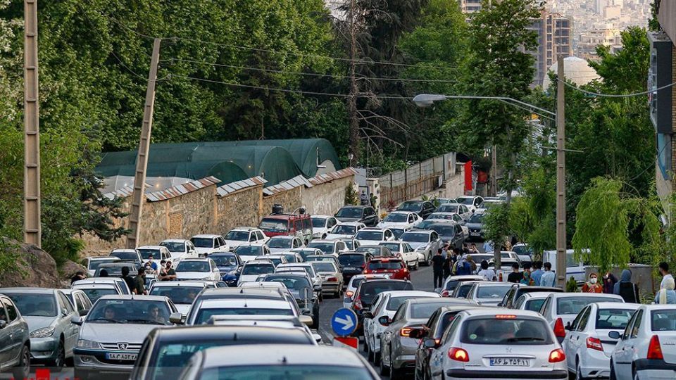 شلوغی پارک جمشیدیه در پیک چهارم کرونا