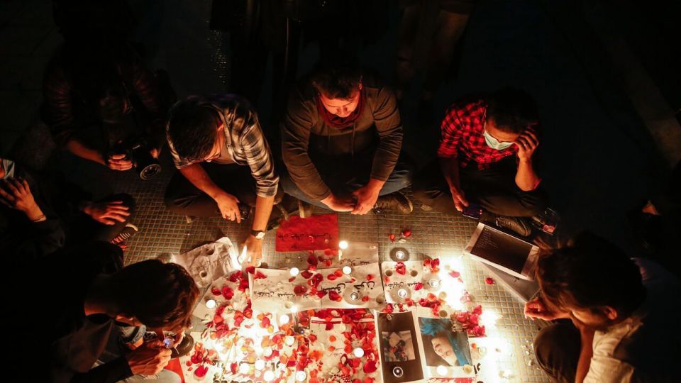 گرامیداشت شهدای کابل در میدان آزادی