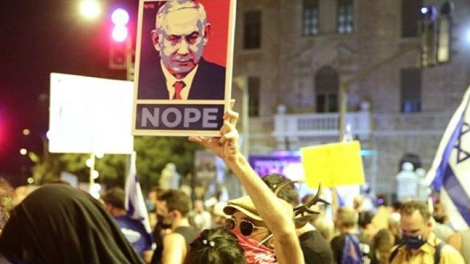 از سرگیری تظاهرات گروه پرچم‌های سیاه علیه نتانیاهو 