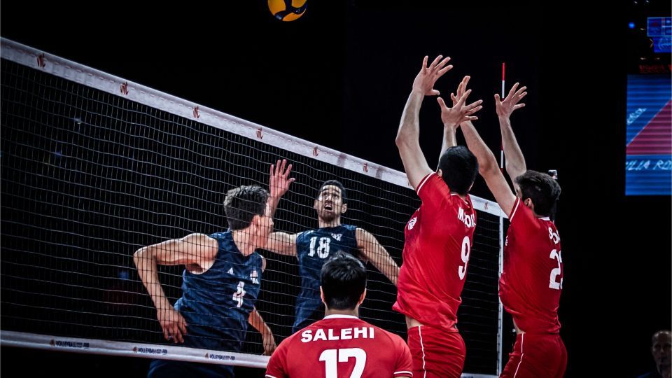 گزارش تصویری از پیروزی والیبال ایران مقابل آمریکا