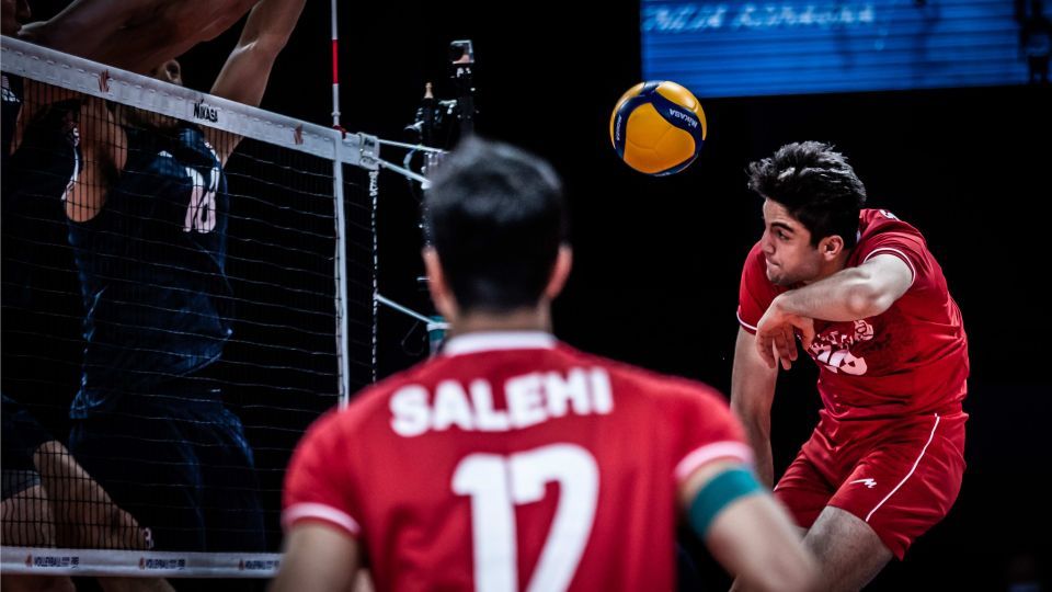 گزارش تصویری از پیروزی والیبال ایران مقابل آمریکا