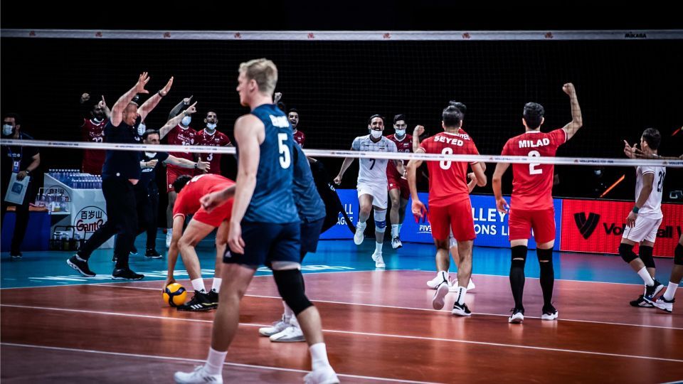 گزارش تصویری از پیروزی والیبال ایران مقابل آمریکا