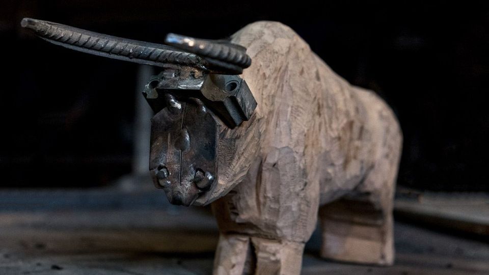 مجسمه سازی با ضایعات فلزی