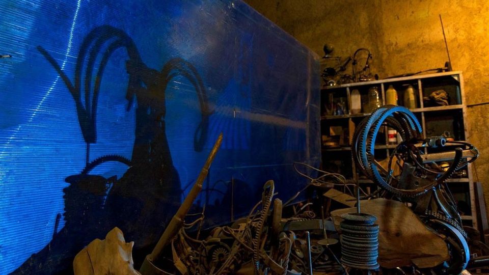 مجسمه سازی با ضایعات فلزی